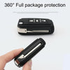Car Luminous All-inclusive Zinc Alloy Key Protective Case Key Shell for Volkswagen A Style Folding 3-button(Silver)