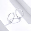 Circle Earrings Hemp Rope Earrings Sterling Silver S925 Ear Buckles
