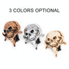 Universal Vehicle Car Creative Skull Double Heads Shaped Shifter Cover Manual Automatic Gear Shift Knob (Beige)