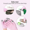 2 PCS Feather Yarn Touch Screen Gloves Outdoor Full Finger Gloves(Pink)