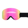 Unisex Ski Goggles With Magnetic Attachment Outdoor Skating Anti-Fog Goggles(Pink)