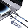 USAMS US-SJ672 Type-C To 8 Pin 30W Fast Charge Digital Display Data Cable, Length: 1.2m(Black)