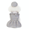 Grey XS Dog/Cat Summer Dress - Breathable Cotton