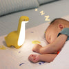 Dinosaur Night Light USB Rechargeable Sleeping Companion Ambient Warm Light(Blue)