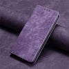 For Samsung Galaxy S25+ 5G RFID Anti-theft Brush Magnetic Leather Phone Case(Purple)