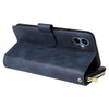 For Samsung Galaxy A06 4G 9-Card Slots Zipper Wallet Bag Leather Phone Case(Blue)