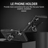 For Samsung Galaxy A06 4G Ring Holder Armor Hybrid Phone Case(Black)