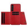 For Samsung Galaxy A36 5G Double Buckle Card Slots Magnetic Phone Case(Red)