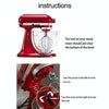 For KitchenAid Stand Mixer  6QT Dough Hook Stainless Steel Accessories
