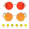 Metal Round Frame Steampunk Retro Sunglasses for Men Women(4)