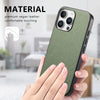 For iPhone 11 Pro Twill Fabric Leather Skin Back Phone Case(Green)