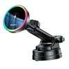 Yesido C315 15W Suction Cup Air Vent Car Wireless Charging Holder with RGB Lighting(Black)