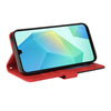 For Samsung Galaxy A26 5G Global Dual-color Splicing Flip Leather Phone Case(Red)
