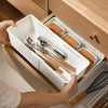 Drawer Fixed Retractable Storage Box With Divider Tableware Organizer, Style: Narrow Model