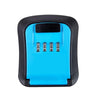 Wall Mounted Key Safe Box - 4 Digit Combination Lock - Blue