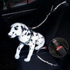 Reflective Dog Car Seat Belt & Lead, Sky Blue, Adjustable