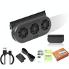 USB Plug-In Car Window Exhaust Fan Car Air Circulation Cooling Ventilation Fan, Color: Black