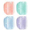 Silicone Shampoo Brush Clean Scalp Massage Brush Wet And Dry Handheld Shampoo Comb(Green)