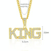 1010401701 King Exaggerated Hip Hop Style Necklace Collarbone Chains