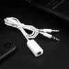 3.5mm Female to 3.5mm Male Microphone Jack + 3.5mm Male Earphone Jack Adapter Cable for Apple Computer, Length: 78cm(White)