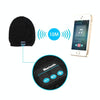 Square Textured Knitted Bluetooth Headset Warm Winter Hat with Mic for Boy & Girl & Adults(Black)