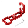 PULUZ 1/4 inch Vertical Shoot Quick Release L Plate Bracket Base Holder for Sony A7R / A7 / A7S(Red)