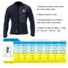 SLINX 1109 Padded Thermal Split Dive Jacket Surf Wetsuit, Size: XXL(Black)