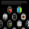 IW9 2.05 inch Square Screen Smart Watch Supports Bluetooth Calls/Blood Oxygen Monitoring(Silver)