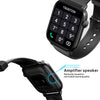 QS08 PRO 1.83 inch BT5.2 Smart Sport Watch, Support Sleep / Heart Rate / Blood Oxygen / Temperature / Blood Pressure Health Monitor(Black+Green)