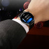 X5 1.32 Inch Round Screen Leather Strap Smart Health Watch Supports Body Temperature Monitoring, ECG Monitoring, Blood Pressure(Black)