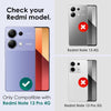 For Xiaomi Redmi Note 13 Pro 4G NORTHJO Camera LensCD Vein Metal Ring Tempered Glass Film(Silver)