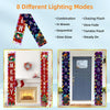 180 x 250 cm Halloween Christmas LED Lights Double Sided Printing Dual-Purpose Couplet Banner(Pumpkin Lantern + Red Santa Claus)