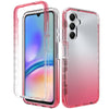 For Samsung Galaxy A05s Shockproof Clear Gradient PC + TPU Phone Case(Red)