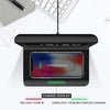 RT1 10W QI Universal Multi-function Mobile Phone Wireless Charger with Alarm Clock & Time / Calendar / Temperature Display(Black)
