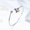 Bee Story S925 Sterling Silver Bracelet Female Personality Diamond Bracelet