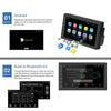 A2222KT 7 Inch Android Navigation WiFi Version 1+32G GPS Bluetooth 2.5D Screen Car Central Control MP5 Player, Style: Standard+8Lights Camera