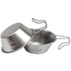 Campingmoon S220 Outdoor Portable Thickened Stainless Steel Bowl Camping Multi-Purpose Cutlery(Metallic)