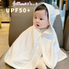 UPF50+ Baby Sunscreen Cloak Summer Thin Outer Wear Breathable Sunscreen Clothes Jacket, Size: S For 0-1 Years Old(White)