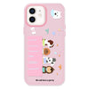 For iPhone 11 Skin Feeling Jelly TPU Hybrid PC Phone Case(Dog Party Pink)