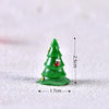 4pcs Christmas Micro Landscape Decorations Resin Craft Gifts Home Decoration Ornaments, Spec: Christmas Tree No.10