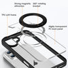 For iPhone 12 High Transparency 360 Degree Rotating Holder MagSafe Phone Case(Transparent)