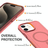 For iPhone 11 Shockproof MagSafe Armor PC Hybrid TPU Phone Case(Dark Pink+Maroon)