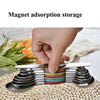8 in 1 Magnetic Double-Headed Measuring Spoon Stainless Steel Measuring Spoon Set(Black)