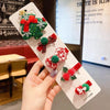 5pcs /Set Christmas Hairpin Set Snowman Bow Duckbill Clip Children Cute Hair Accessories, Style: NO.2 Christmas Tree