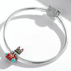 S925 Sterling Silver Christmas Sock Little Black Cat Beads DIY Bracelet Necklace Accessories