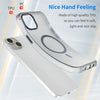 For iPhone 15 Plus MagSafe Frosted Translucent TPU + PC Full Coverage Phone Case(Dark Blue)