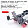 PROMEND Aluminum Alloy Cell Phone Holder Adjustable Angle Rotating Motorcycle Navigation Support, Style: SJJ-299E Rearview Mirror Silver
