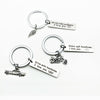 Creative Drive Safe Handsome Words Stainless Steel Keychain Key Rings(Car)