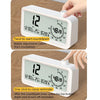 Visual Timer Alarm Clock Dual Display LCD Time Reminder(Black)