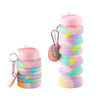 350ml Silicone Folding Water Cup Portable Outdoor Sports Water Bottle Large Capacity Retractable Travel Cup